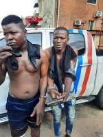 Lagos State Rapid Response Squad RRS, has arrested two 2 robbery suspects in possession of a ...jpeg