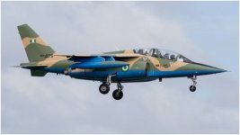 A Nigerian military aircraft Alpha jet crashed.jpg